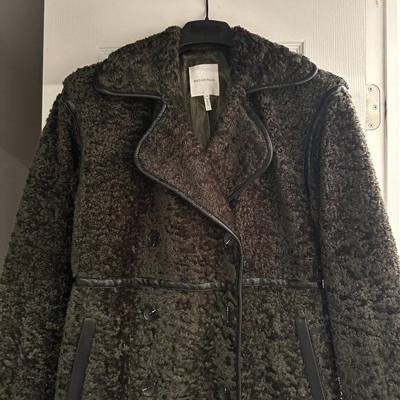 Anthropologie Avec Les Filles Tailored Sherpa Teddy Coat Jacket - Picture 9 of 15